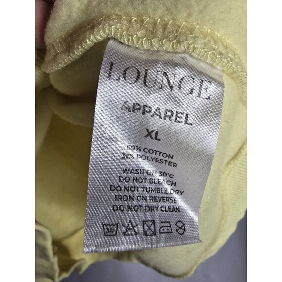 Lounge Apparel Yellow Pullover Sweatshirt Lounge Print Athlesiure Size XL - Picture 5 of 7